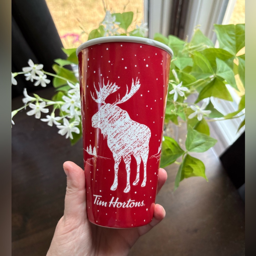 Red Holiday Moose Cup